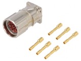 Conector M23 6 Pin Mamă Crimpat Drept IP68