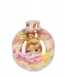 Vaza Marala, Bizzotto, &Oslash; 16 x 19 cm, sticla, handmade, portocaliu