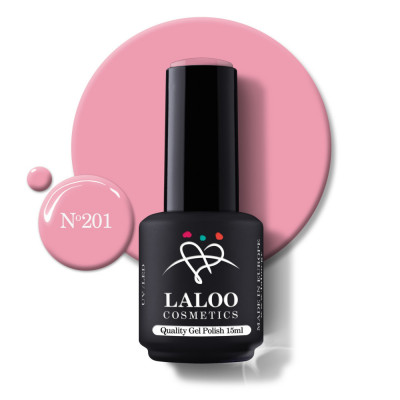 201 Pale Pink | Laloo gel polish 15ml foto