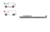 Prag fata FORD TRANSIT/TOURNEO CONNECT (C170), 05.2003-06.2009, modele cu 4 usi, partea stanga,