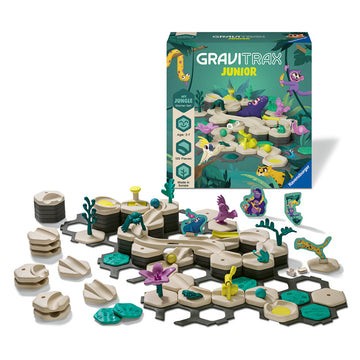 Joc de constructie Gravitrax Junior pentru copii de la 3 ani- My Jungle - set de baza, Jungla