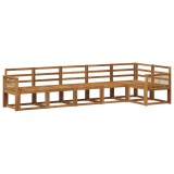 vidaXL Set de canapele de exterior 6 pcs natural Lemn Solid de Acacia 3385255