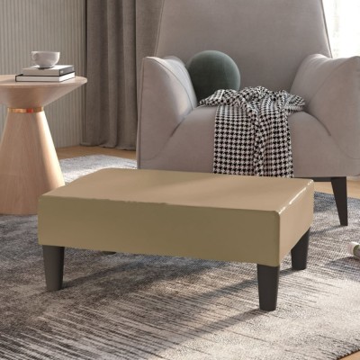 Taburet, cappuccino, 78x56x32 cm, piele ecologică foto