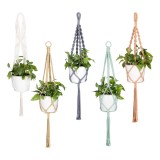 Set 5 Suporturi pentru ghivece Navaris, 101,6 cm, 5 culori, bumbac, 55717.01