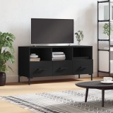 vidaXL Dulap TV, negru, 102x36x50 cm, lemn prelucrat