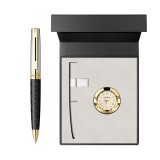 Pix Sheaffer 300 Engraved Black GT cu ceas birou