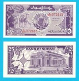 Sudan (p#37) 25 Piastres 1987 UNC 'Dromaderi'; (ROG CITITI DETALIILE!)