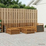 vidaXL Set de canapele de exterior 7 pcs natural 3383587