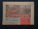 ZIARUL SPORTUL SUPLIMENT FOTBAL 15 AUGUST 1986 INCEPE CAMPIONATUL