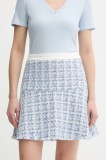 Morgan fustă JBLUO culoarea violet, mini, evazati, JBLUO