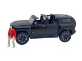 Macheta replica Hummer neagra 1/32 deschide toate usile, capota si portbagaj cu figurina