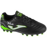 Ghete Fotbal Copii Joma Toledo AG JR Negre - Teren Sintetic, Material Sintetic Rezistent