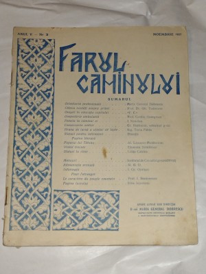 REVISTA FARUL CAMINULUI Anul V - Nr.3, NOIEMBRIE 1937 foto