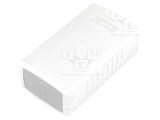 Carcasă cu panou ABS gri deschis IP54, 50x90x32 mm