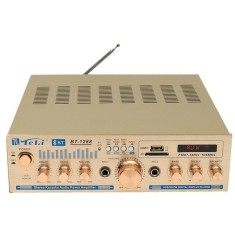 Amplificator BT-1288 cu Bluetooth, USB, SD Card , 2 intrari microfon, Bass, foto