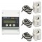 Kit releu putere DFUN DFPM93, smart meter, trifazic 3x220-380V, 6400imp/Kwh cu siguranta digitala, transformator Split Core 600V, 200A/5A, 50-60Hz