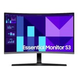 Monitor Samsung Essential Curved S3 LS27D392GAUXEN, 27", Full HD, VA, 100 Hz, Negru