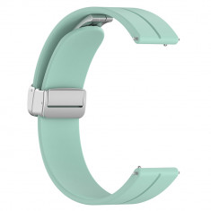 Bratara smartwatch huawei watch gt 2 (46mm)/gt 2 pro/gt 3 pro (46mm)/ultimate, xiaomi watch s1 compatibila, catarama metalica, minimalista, verde