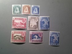 Serie mica ADEN Seyun 1942 + Timbru Seyun 1946 supratipar Victory , 8+1 valori