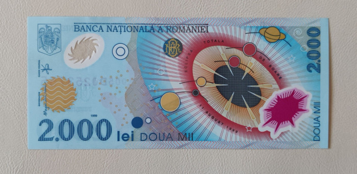 Rom&acirc;nia - 2000 Lei 1999 (polimer) s005D0253755