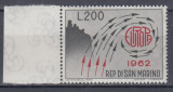 SAN MARINO 1962 EUROPA CEPT SERIE MNH, Nestampilat