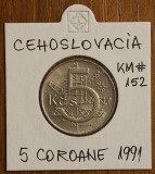 5 coroane / korun 1991, Cehoslovacia