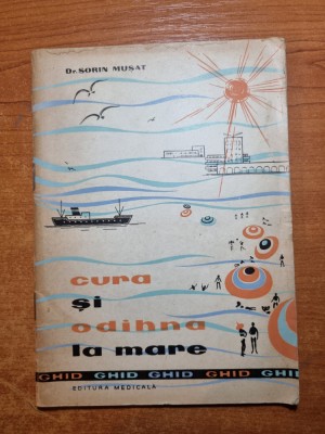 editura medicala - ghid - cura si odihna la mare - din anul1963 foto