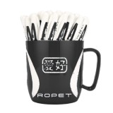 Set 48 Pixuri Gel Negru 0.5mm Ropet, Cana Plastic - Scriere Fină, Birou/Școală