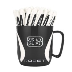 Set 48 Pix Cu Gel Negru, Cu Cana Plastic, 0.5mm, Ropet foto