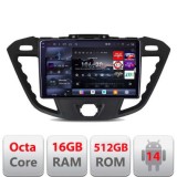 Navigatie Ford Transit 2012-2023 Edotec Kit-845 8 core QLED 2K 16+512 360 Android Waze USB Navigatie Internet Youtube Radio CarStore Technology