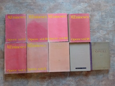 MIHAI EMINESCU - OPERE COMPLETE , EDITIA PERPESSICIUS, 9 volume foto