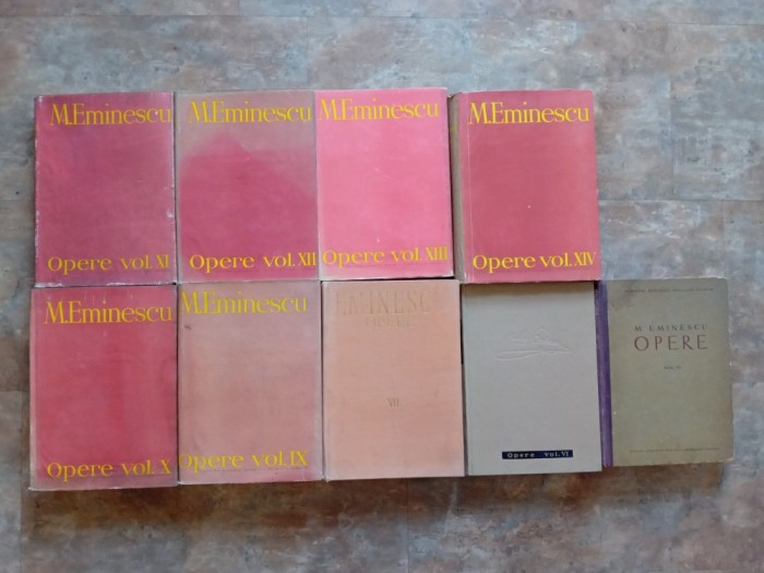 MIHAI EMINESCU - OPERE COMPLETE , EDITIA PERPESSICIUS, 9 volume