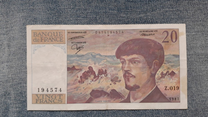 20 Francs 1987 Franta, franci / seria 474194574