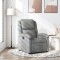 vidaXL Fotoliu rabatabil, gri deschis, material textil 371751