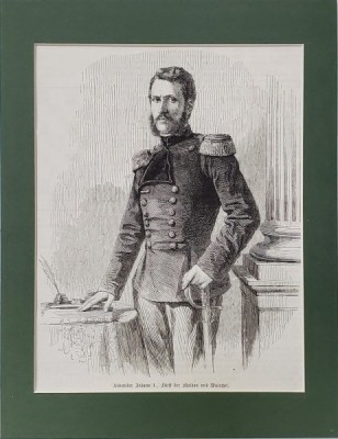 Domnitorul Alexandru Ioan Cuza, Gravura, Secol XIX foto