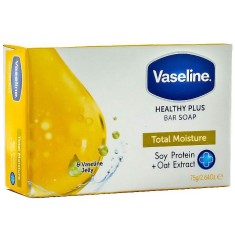 Sapun Solid, Vaseline, Total Moisture, cu Extract de Ovaz si Proteina din Soia, Efect Hidratare Inte