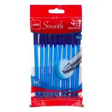 Set Pixuri Ballpoint Cello Comfort, V&acirc;rf 1.0 mm, Cerneală Albastră, Corp Bleu, 10 Bucăți, Oem