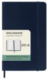 Agenda 2025/2026 - Moleskine Classic 18 Months Weekly Planner - Softcover, Pocket (Sapphire Blue) | Moleskine