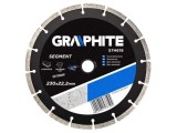 Disc diamantat GRAPHITE 230mm, grosime 2.7mm, cod 57H619
