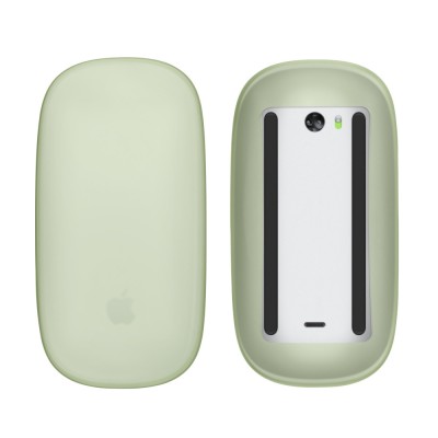 Husa mouse Kwmobile pentru Apple Magic Mouse 1/Magic Mouse 2, Verde, Silicon, KWM000020DM006C foto