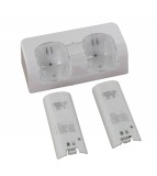 Statie de incarcare + 2 baterii 2800 mAh pentru Wii-Culoare Alb, Oem