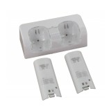 Statie de incarcare + 2 baterii 2800 mAh pentru Wii-Culoare Alb