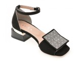 Sandale EPICA negre, 441948, din piele intoarsa