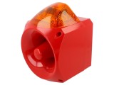 Semnalizator luminos și acustic KLAXON SIGNALS Nexus 120 10-60V DC IP66 LED 120dB roșu