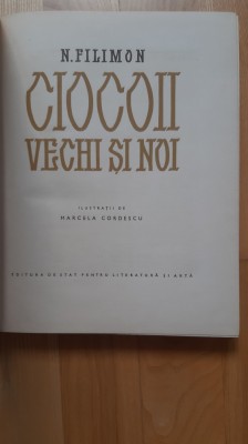 Nicolae Filimon - Ciocoii Vechi si Noi (1959) ilustratii de Marcela Cordescu foto