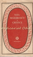 Critice - Titu Maiorescu foto