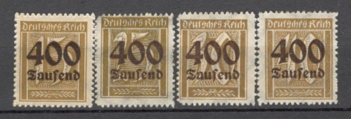 Deutsches Reich.1923 Cifra in dreptunghi-supr. MD.110