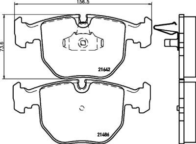 Placute frana Alpina B10 (E39), B10 Combi (E39); BMW Seria 5 (E39), Seria 7 (E38), X3 (E83), X5 (E53), Z8 (E52); Land Rover Range Rover 3 (Lm) SRLine