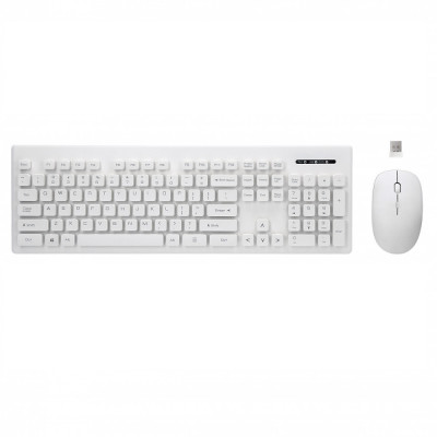 Tastatura + Mouse Wireless (Alb) Rebeltec Whiterun foto