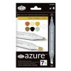 Set 7 markere Royal &amp; Langnickel Azure Culori rustice, Jad